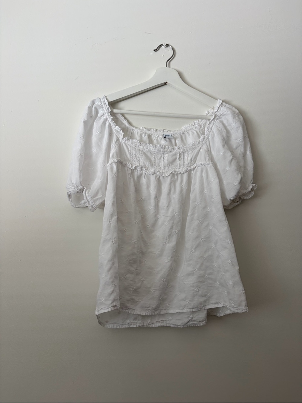 White Peasant Puff Sleeve Women's Top | Old Navy